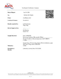 PT-141 10mg COA — page 1